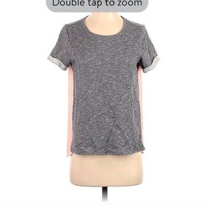 Market And Spruce  Pink & Gray  Mixed Media Top Size S